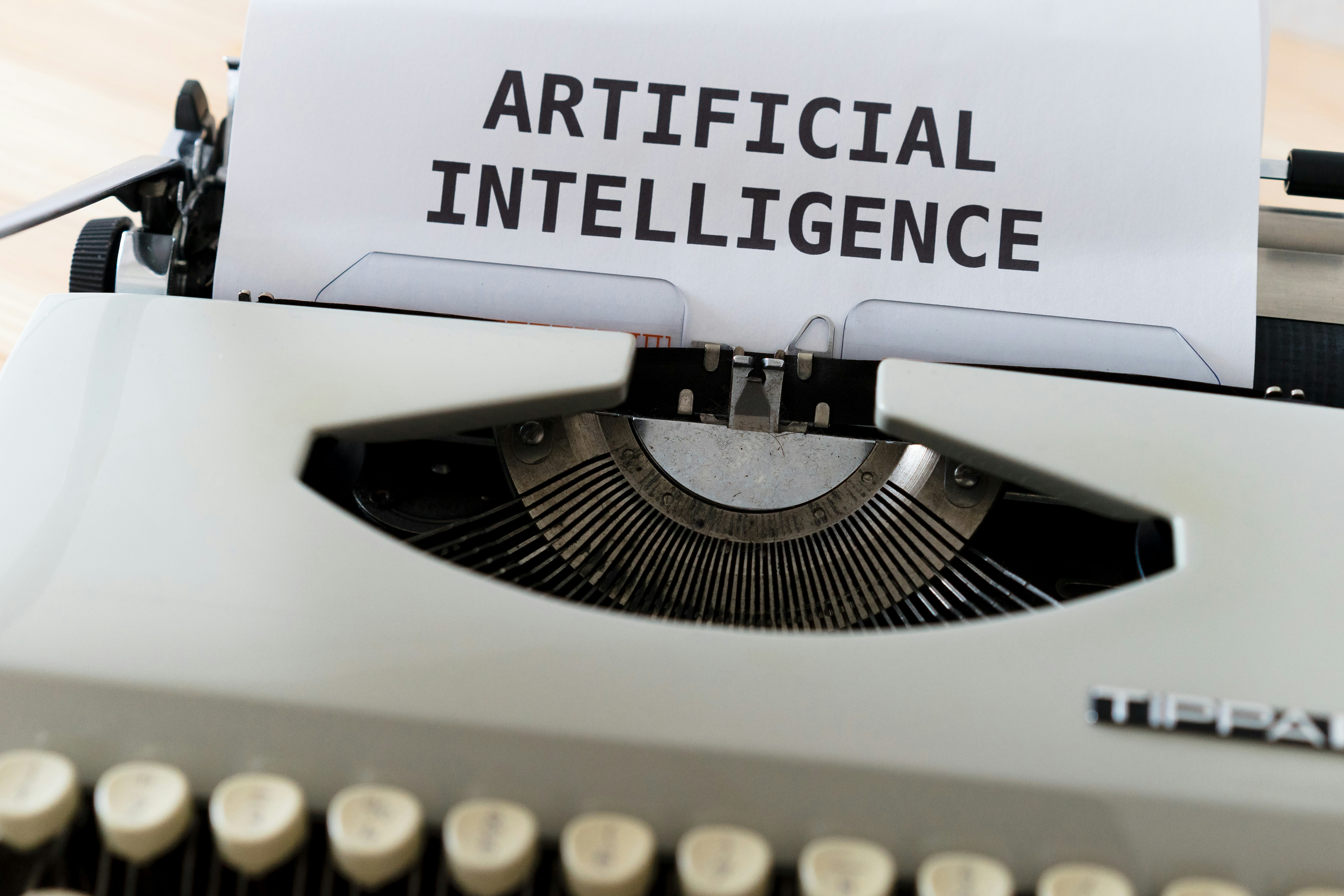 Artificial IntelligenceWritten In Analog Typewriter