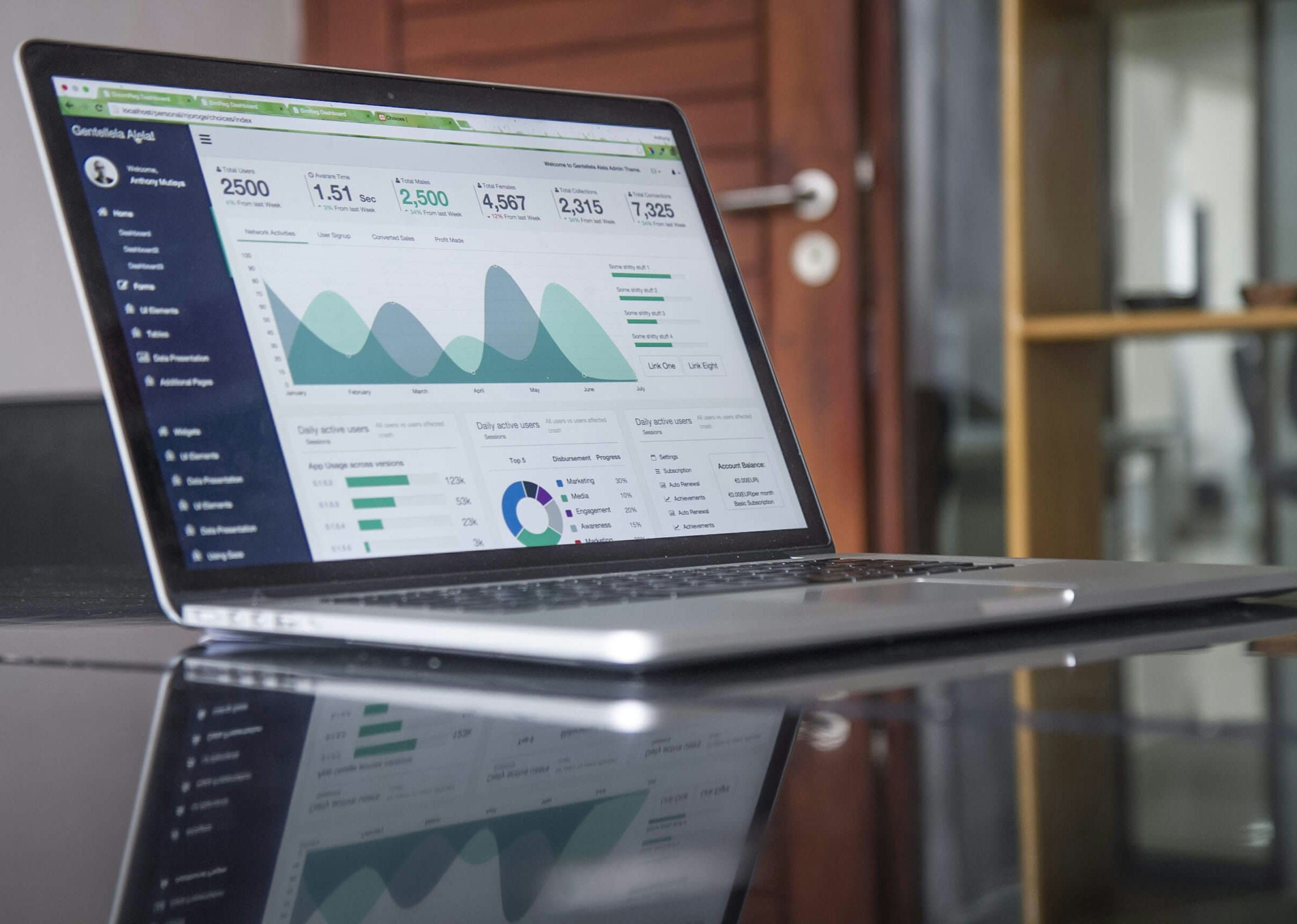 Budget Analytics On Laptop
